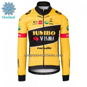 Maglia 2022 Jumbo-Visma Manica Lunga Winter Invernale